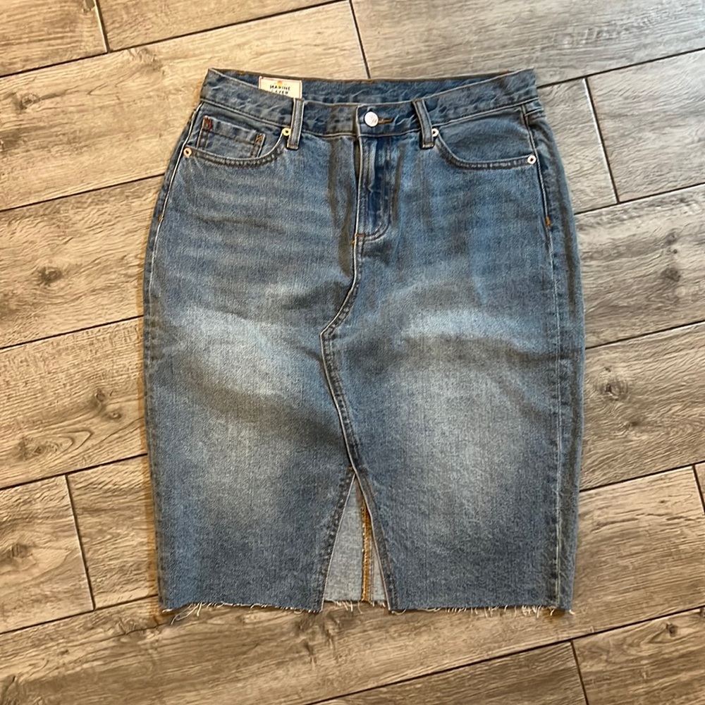 Marine Layer Denim Pencil Skirt